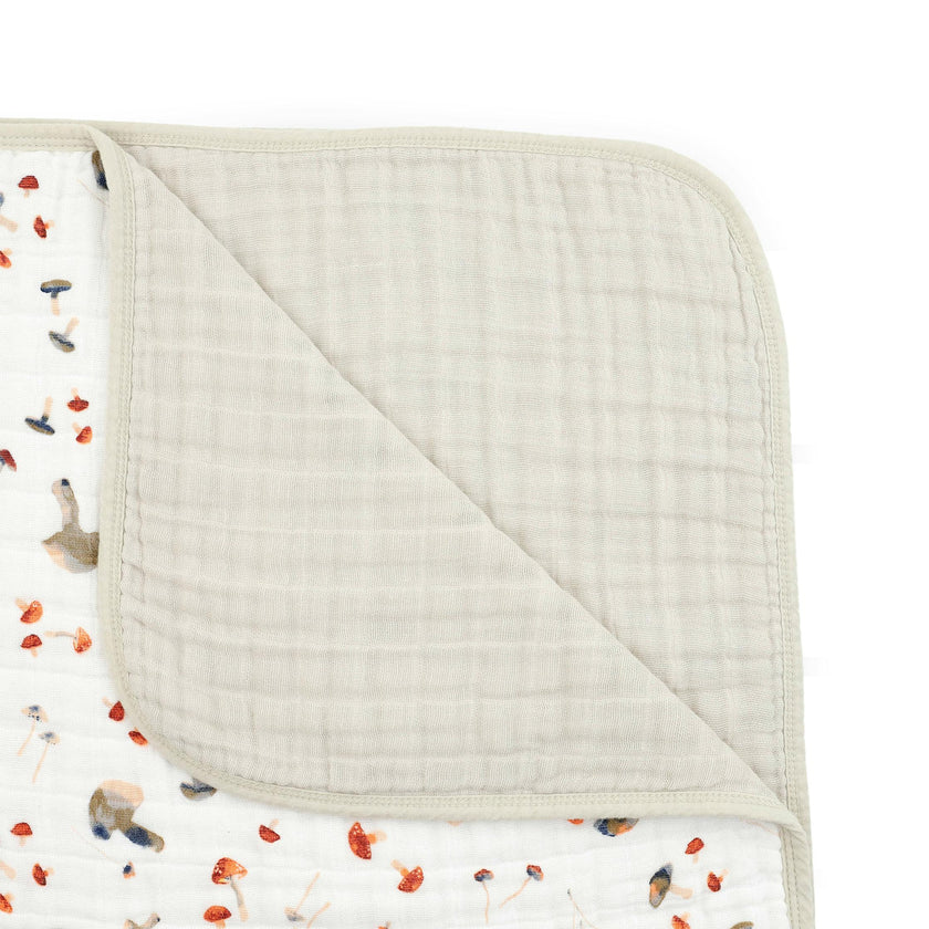 Original Cotton Muslin Quilt - Mushrooms