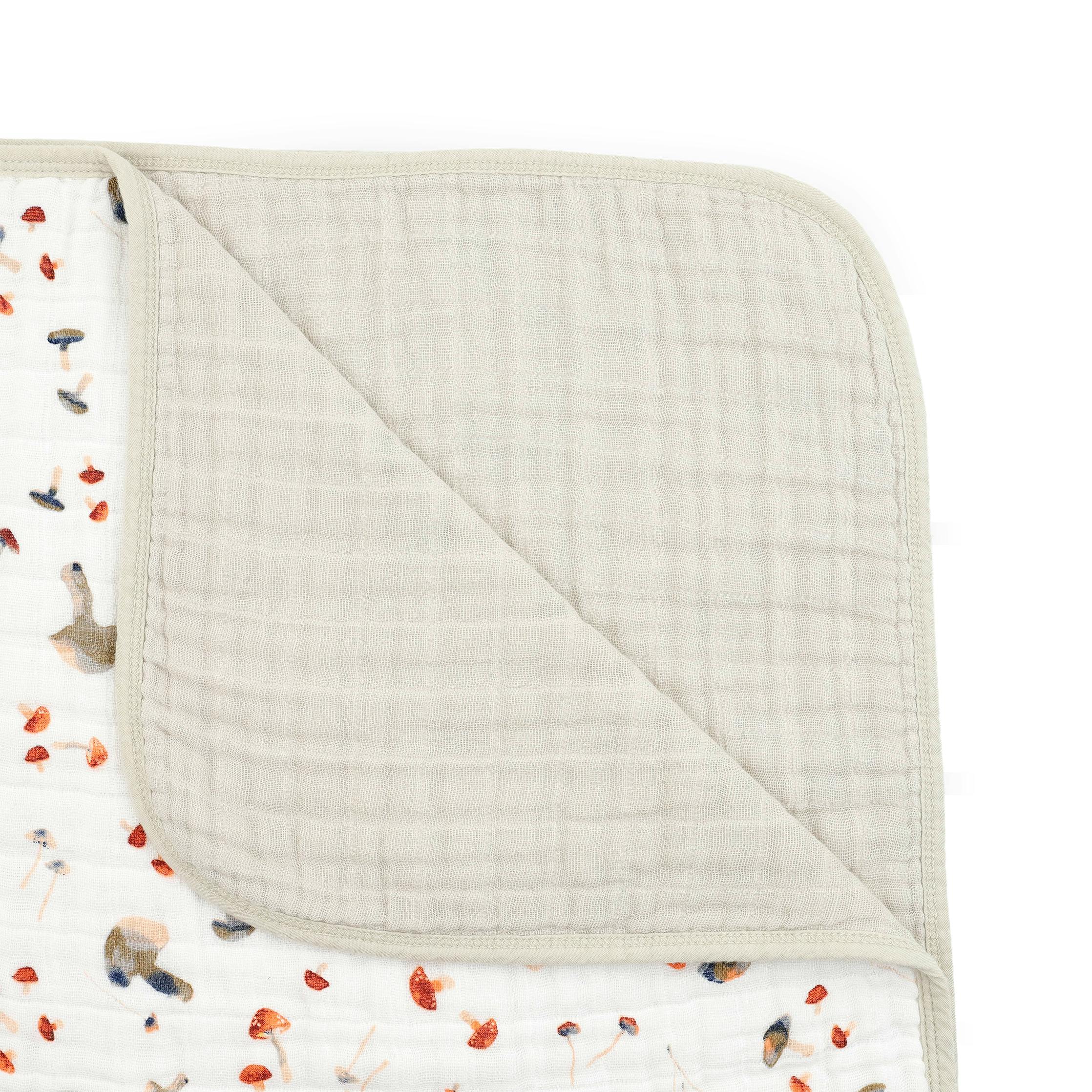 Original Cotton Muslin Quilt - Mushrooms
