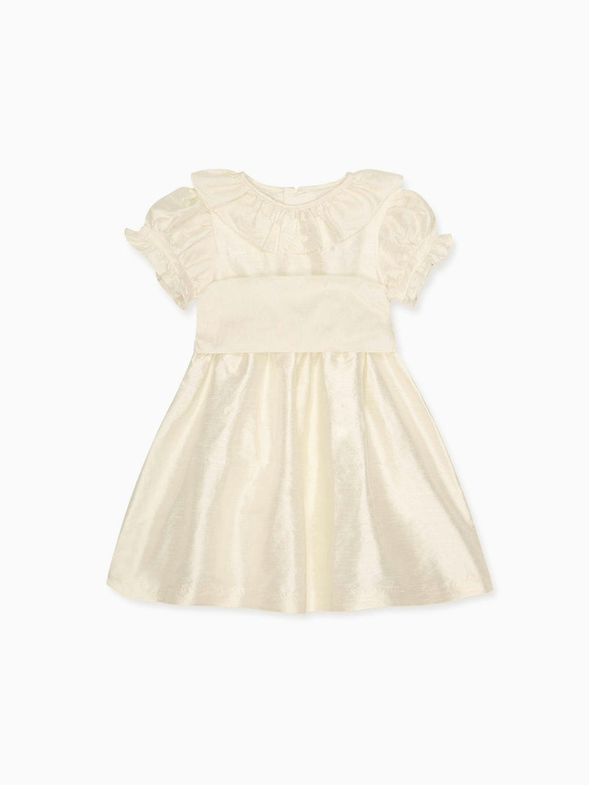 Ivory Azalea Ceremony Silk Girl Dress