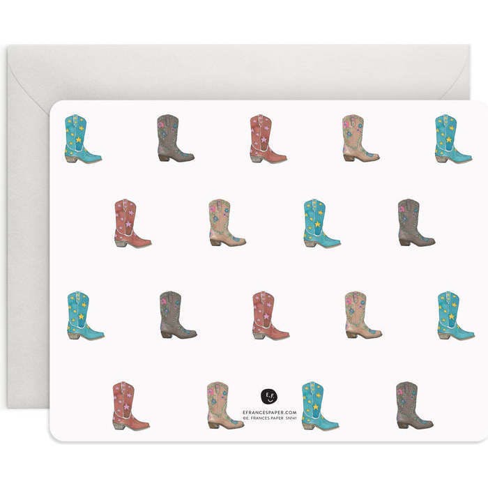 Cowboy Boot Flat Note Set
