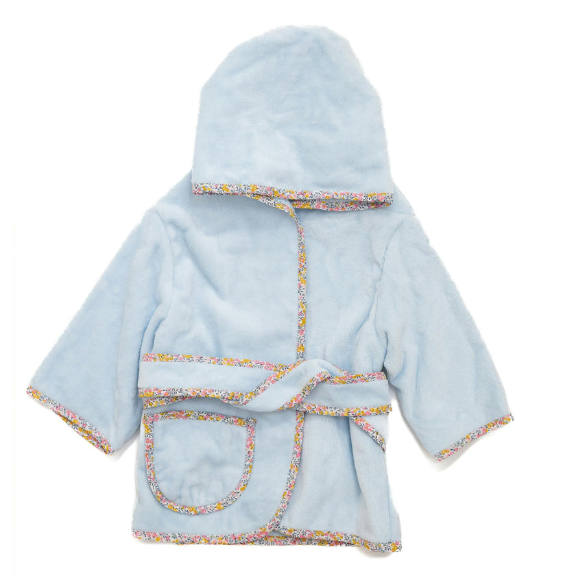 Custom Embroidered Floral Terry Velour Robe