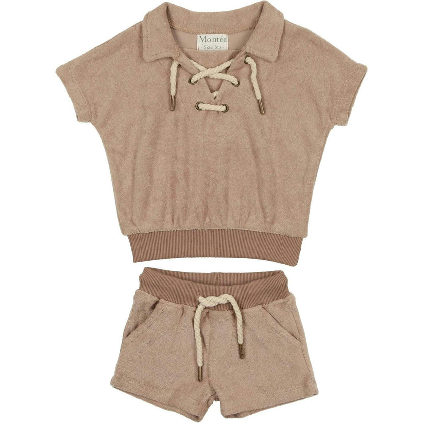 Beach Terry Pullover Top & Short Set