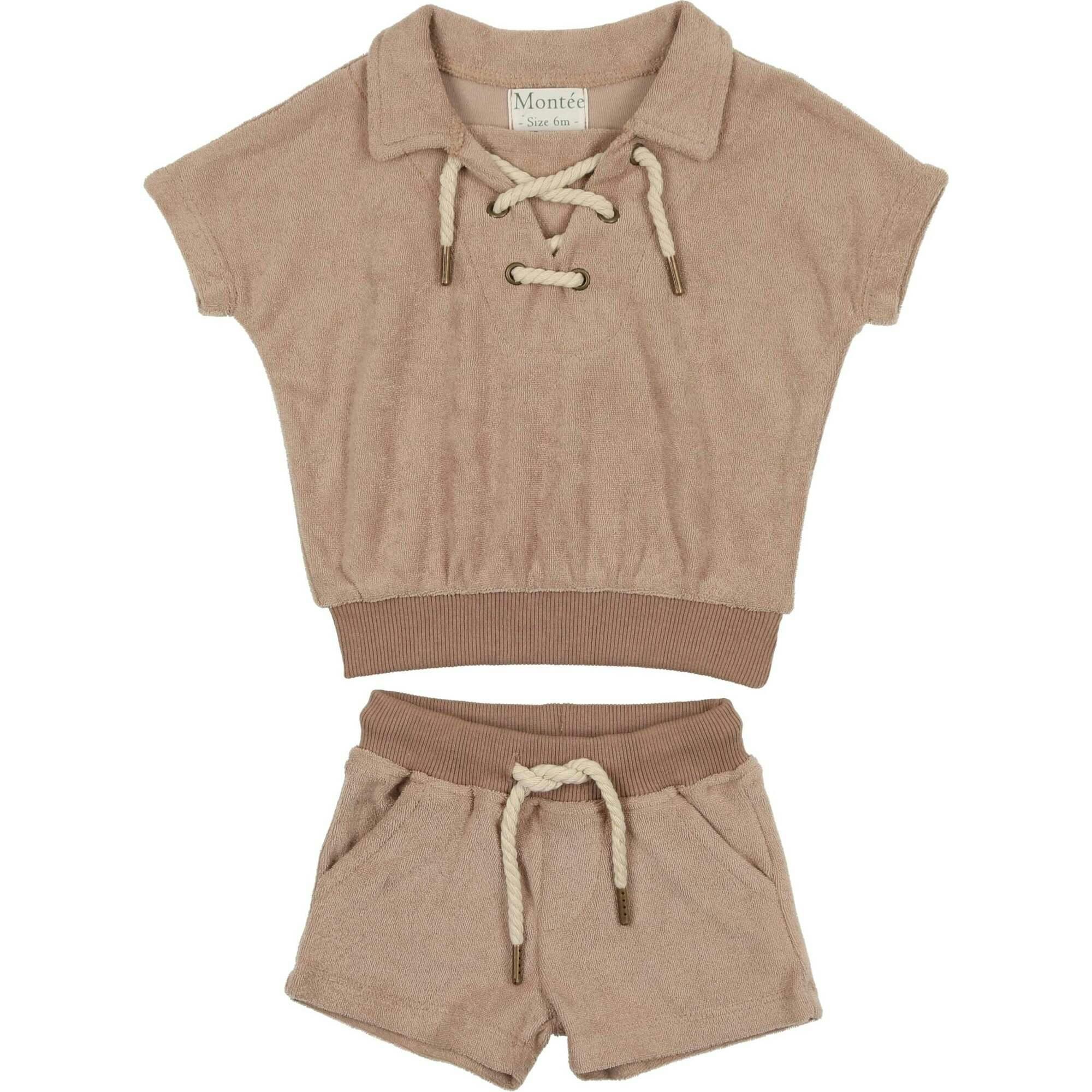 Beach Terry Pullover Top & Short Set