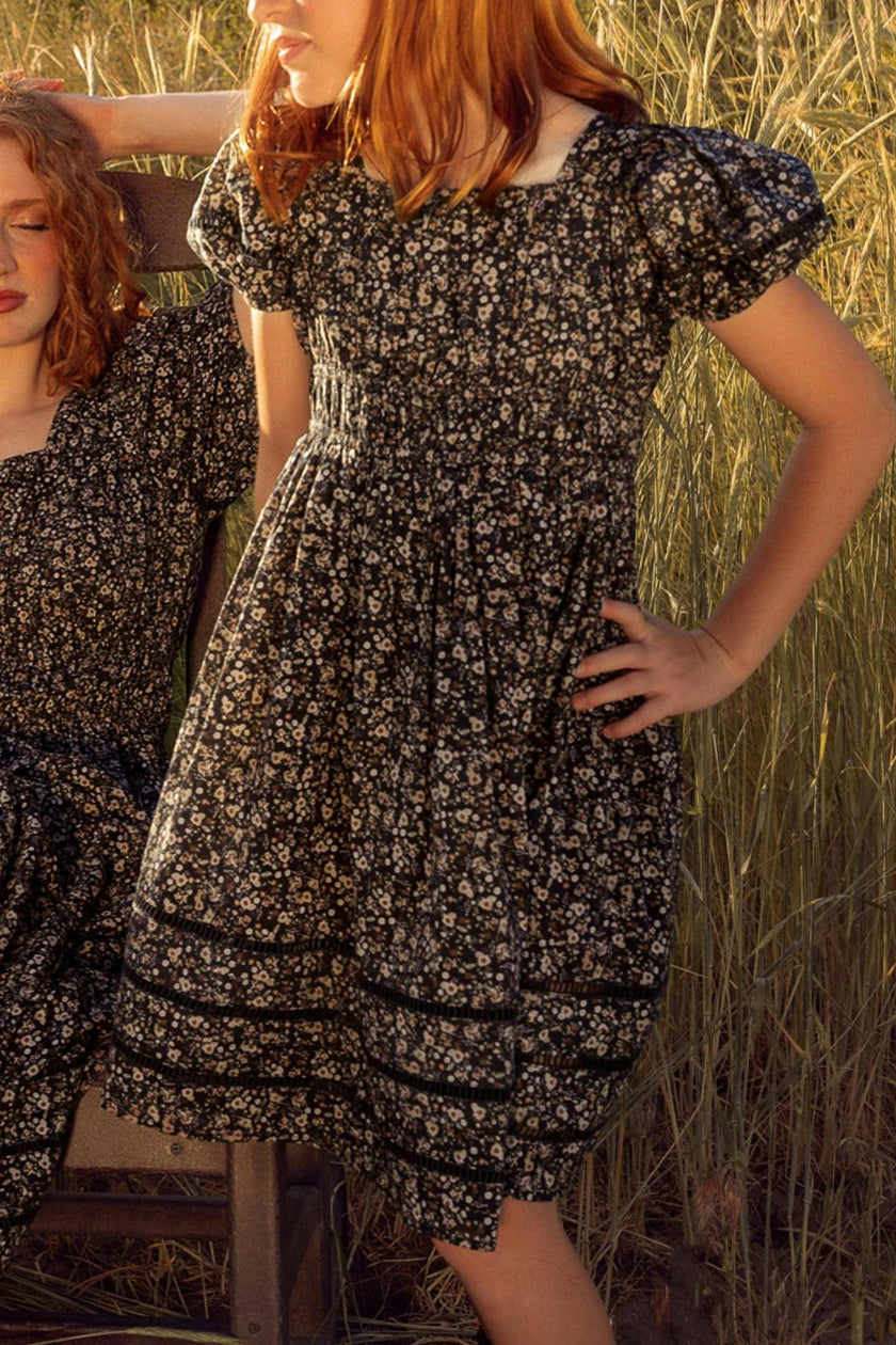 Mini Brooklyn Dress in Navy Dainty Floral