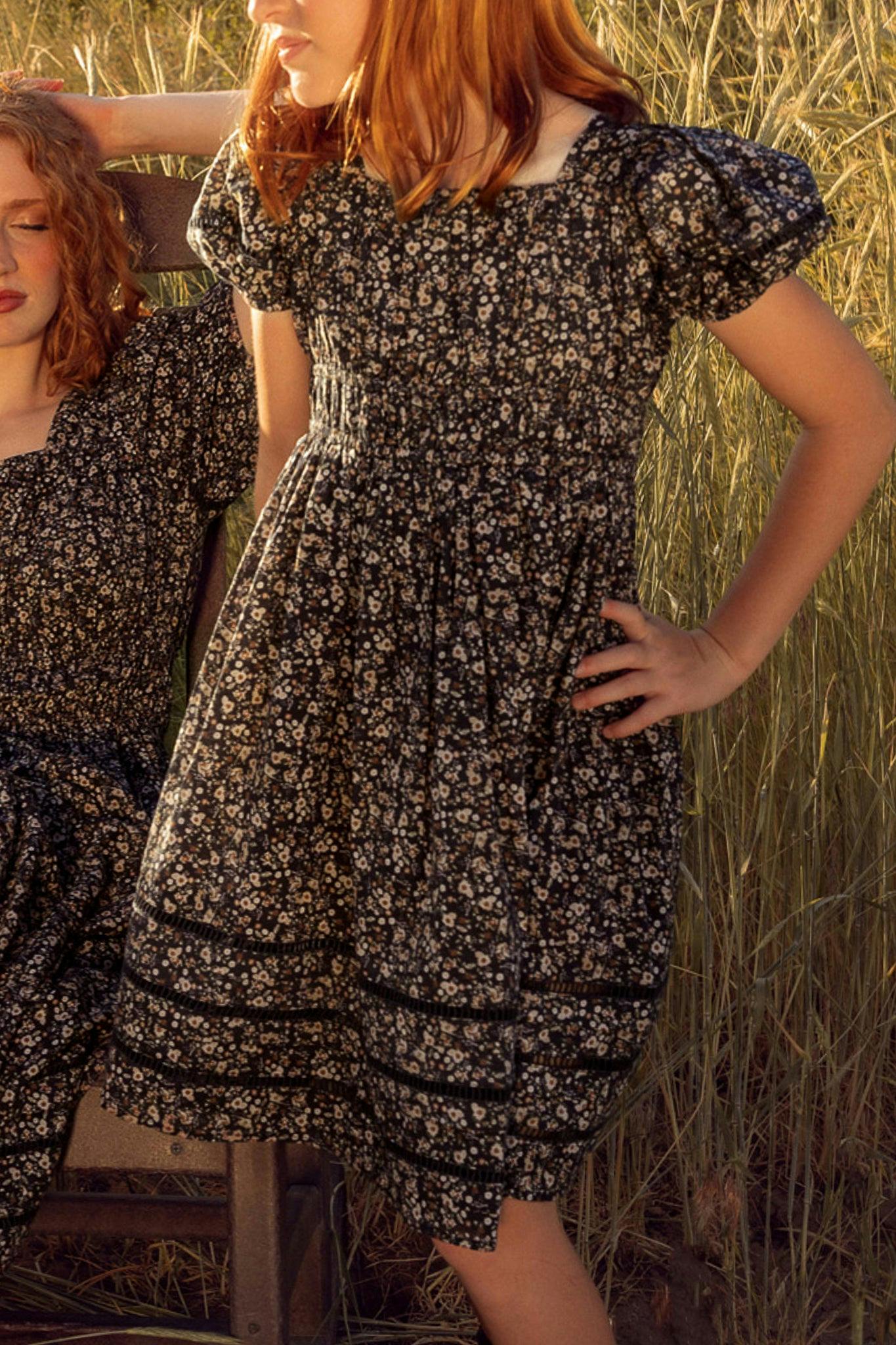 Mini Brooklyn Dress in Navy Dainty Floral