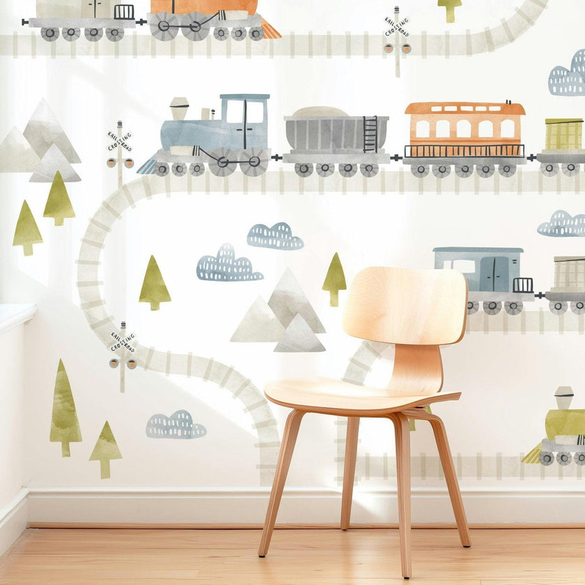 Train Kit • Large • Peel-and-Stick Wall Decals