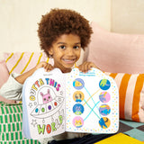 Playful Pages Activity Book - Games Coloring Stickers - Pets in Space