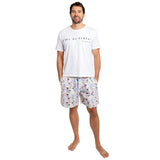 Men's Drawbertson Longhorns Sleep Shorts - Organic Cotton Poplin