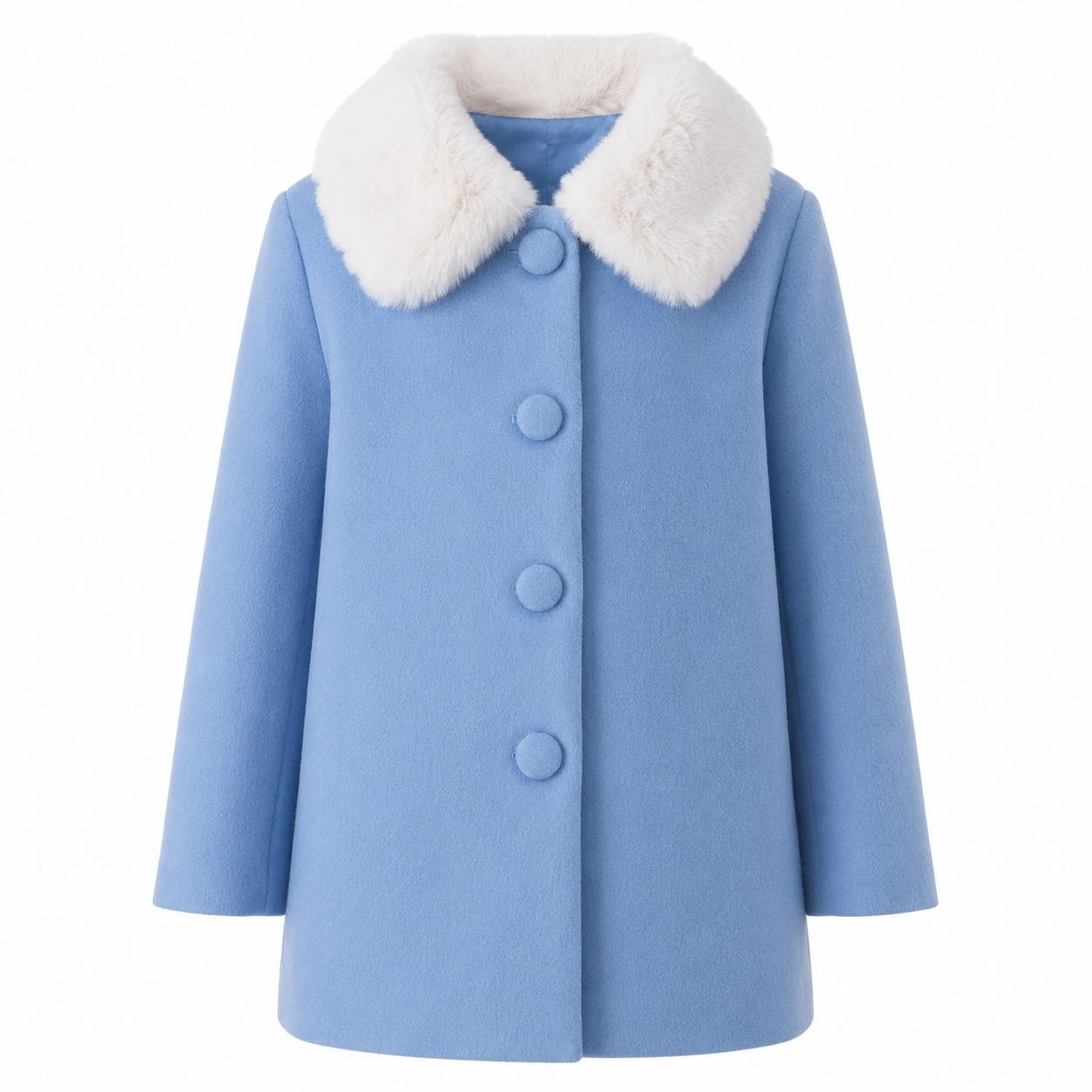 Faux Fur Collar Coat
