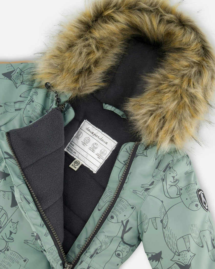 One-Piece Baby Play Snowsuit Designed for Car Seat