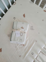 Vintage Country-Cowboy QUILTED 6 Layer Gauze Blanket