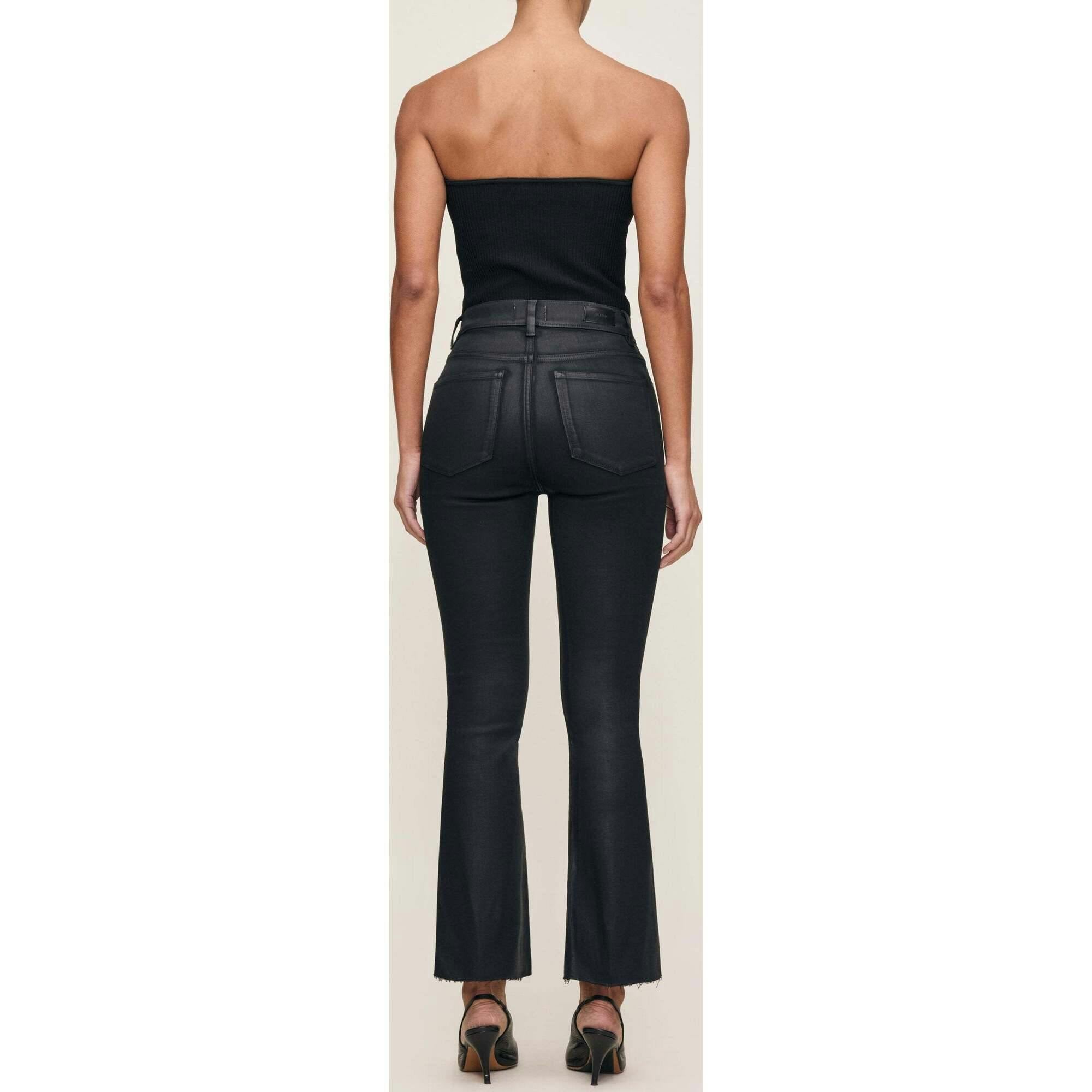Bridget Boot High Rise Instasculpt™ Crop Jeans Black Coated