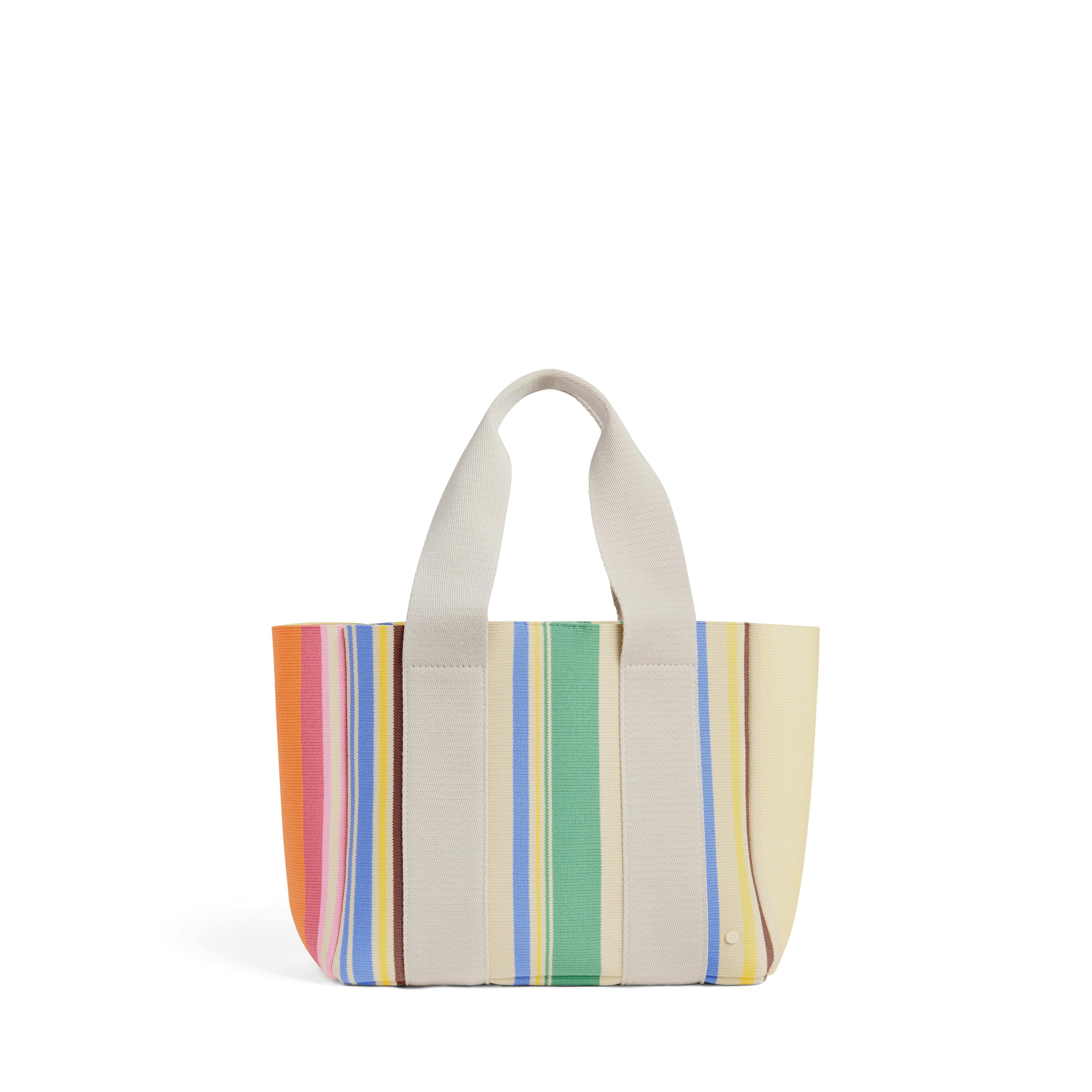 Wellington Cabana Tote Mini, Knit Rainbow Stripe