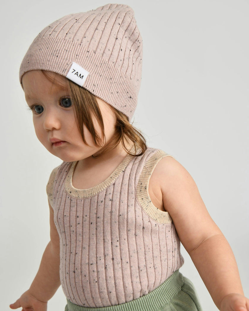 Cotton Beanie - Ribbed
