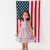 Classic Americana Ruffle Dress
