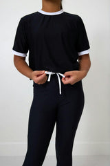 black/white dance tee