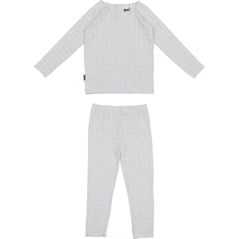 Box Design Raglan Sleeve Top & Pant Set