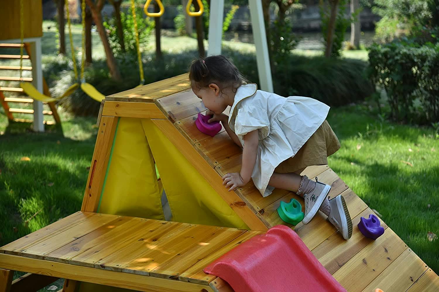 Palm - 5-In-1 Outdoor And Indoor Playground Playset