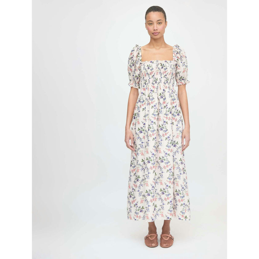 The Scarlett Nap Dress - Pink Scallop Bow Chintz