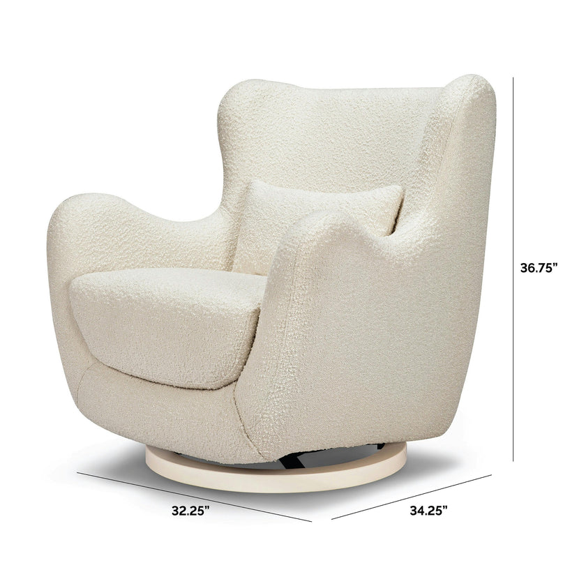 Nursery Works Solstice Swivel Glider in Boucle
