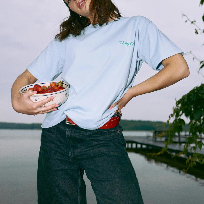 women's t-shirt – go outside look inside