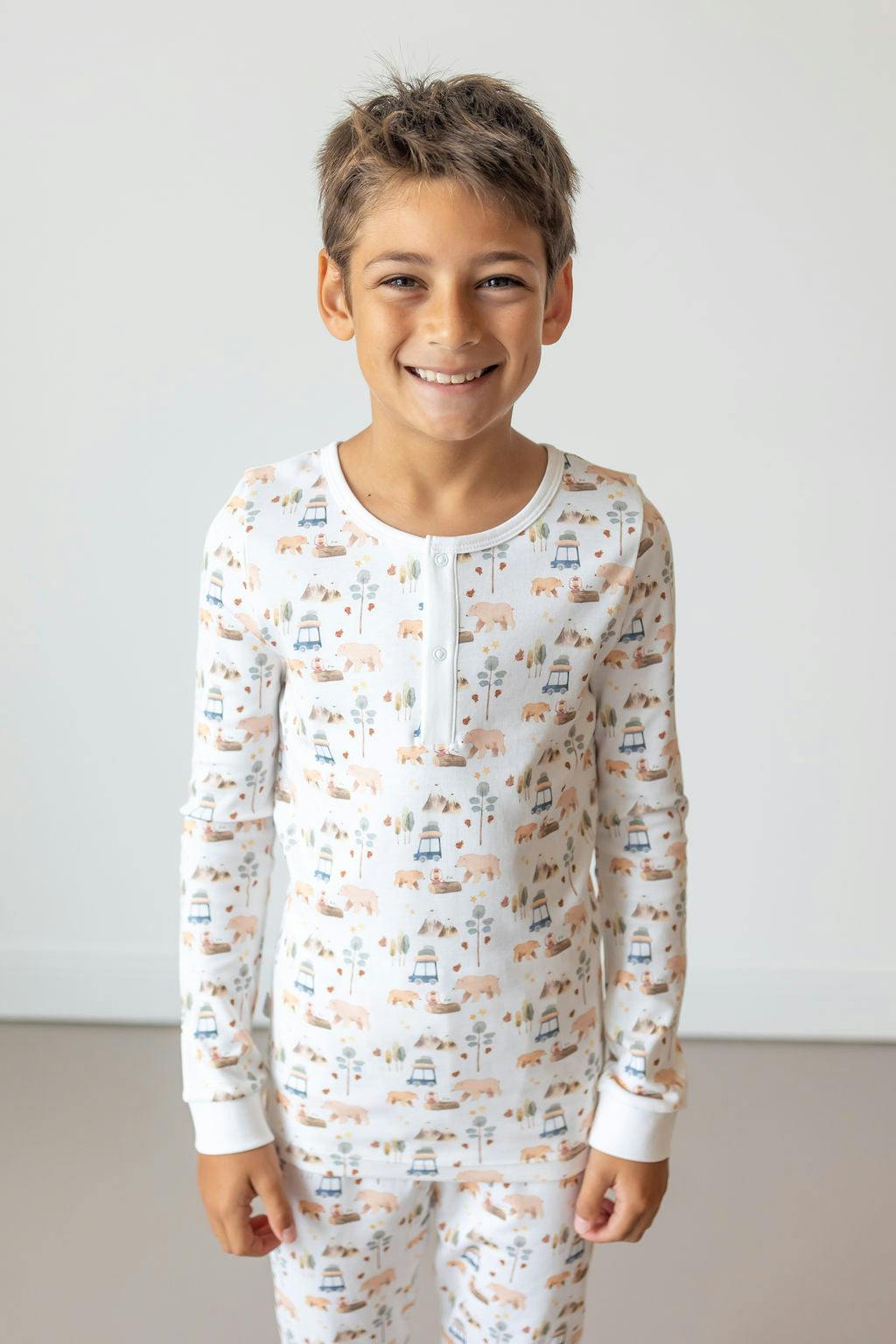 Savana Pima Cotton Kids Long Pajama Set