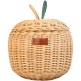 Apple Handcrafted Rattan Storage Basket Natural -  Medium Wicker