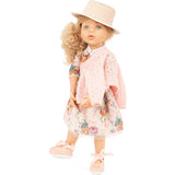 Gotz Happy Kidz Greta  19.5" Posable Doll with Full Garments & Accessories - Long Blonde Hair to Wash & Style with Beautiful Stone Grey Blue Eyes