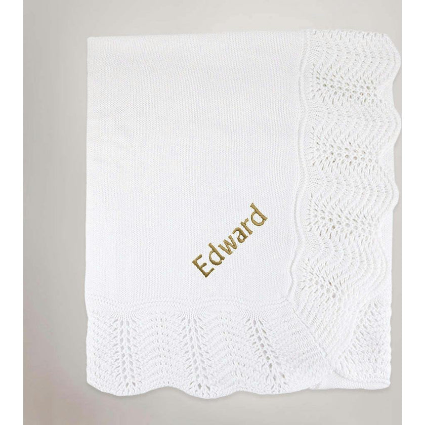 Personalized Bernard and Crochet Blanket