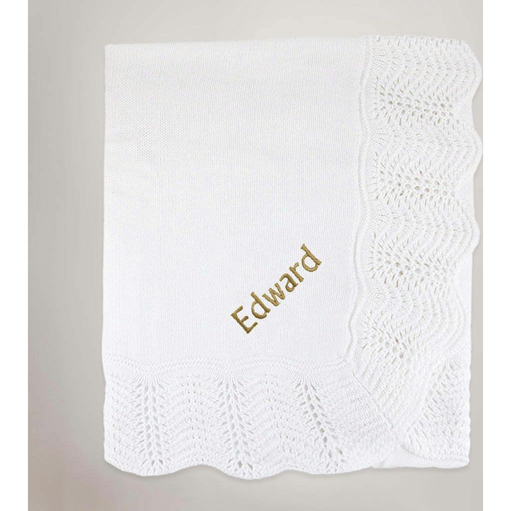 Personalized Bernard and Crochet Blanket