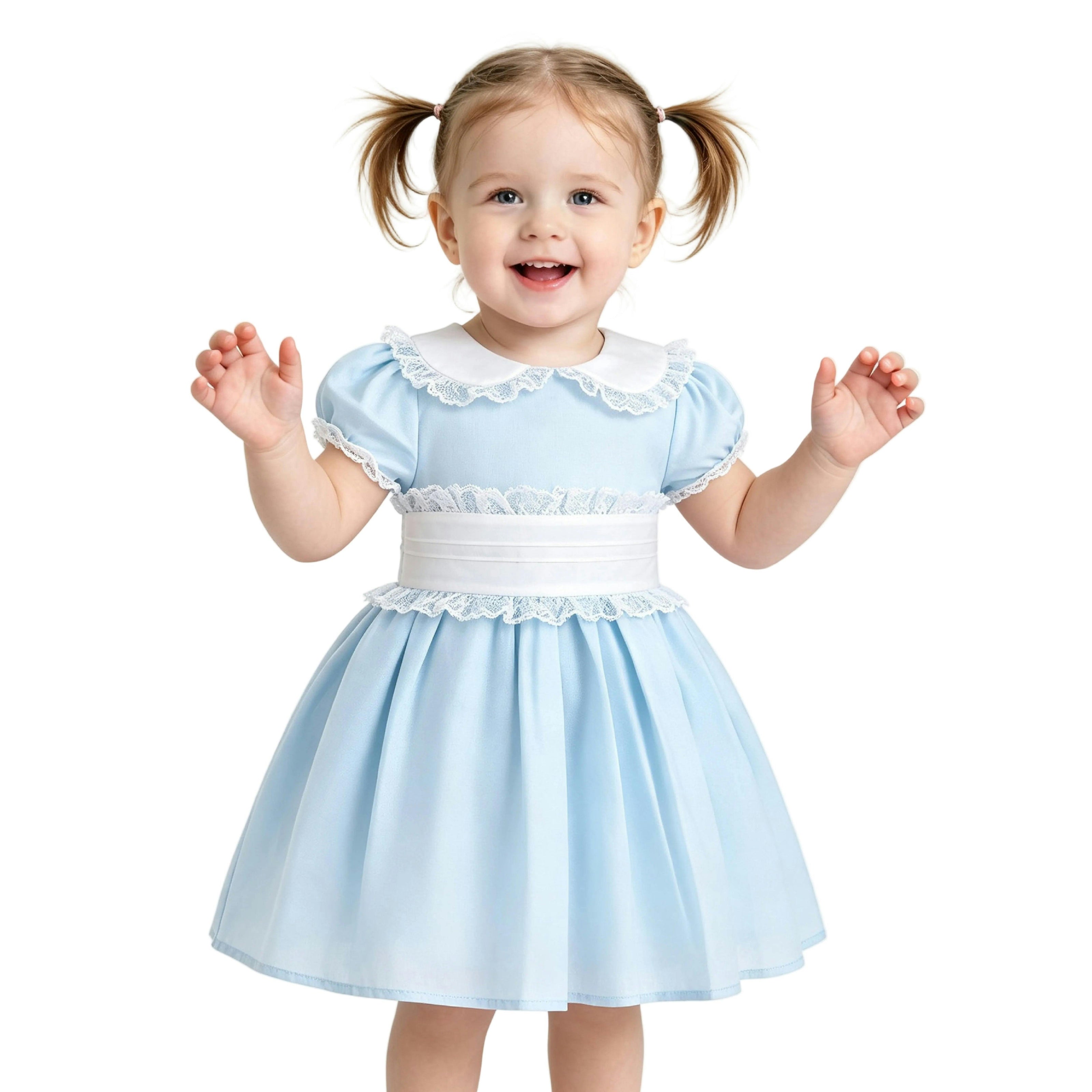 Light Blue Odette Bow-Back Dress