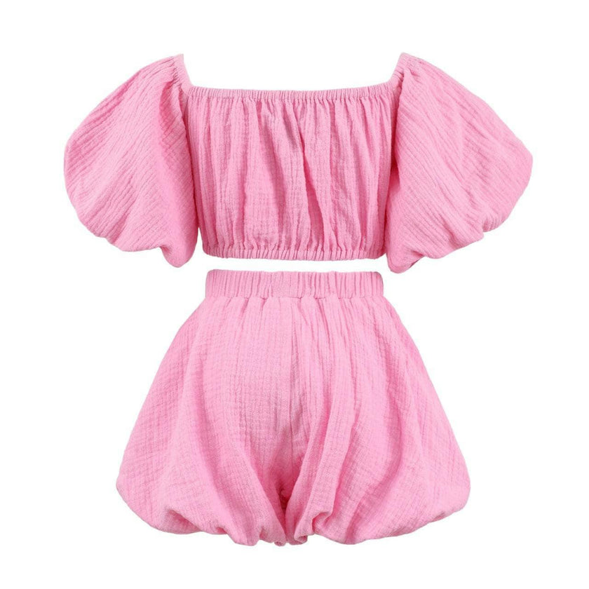 Pink Hailey Bow Bubble Set
