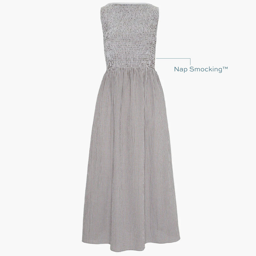 The Cosima Nap Dress - Chocolate Gingham