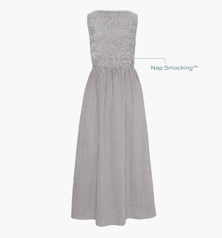 The Cosima Nap Dress - Chocolate Gingham