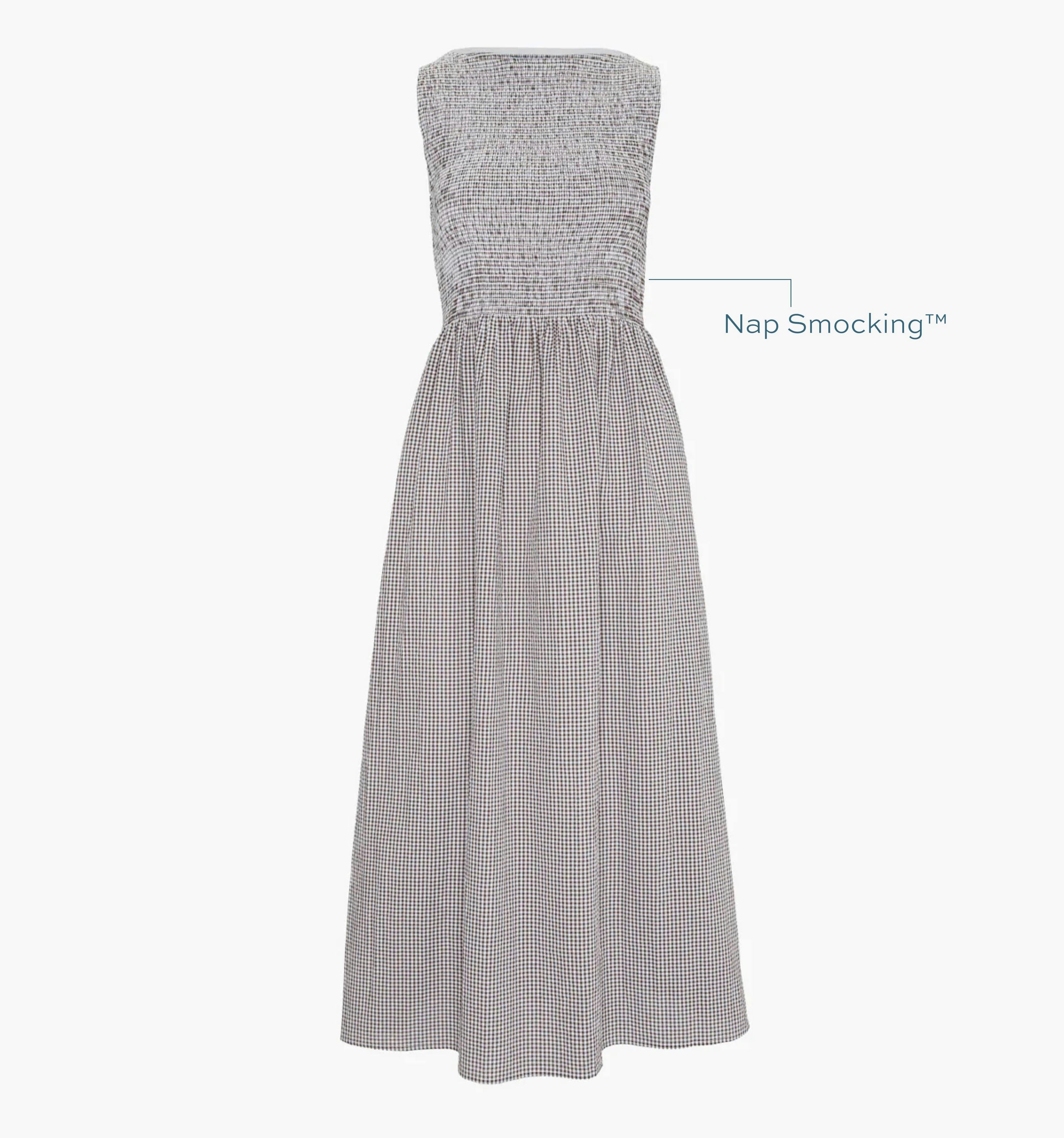 The Cosima Nap Dress - Chocolate Gingham