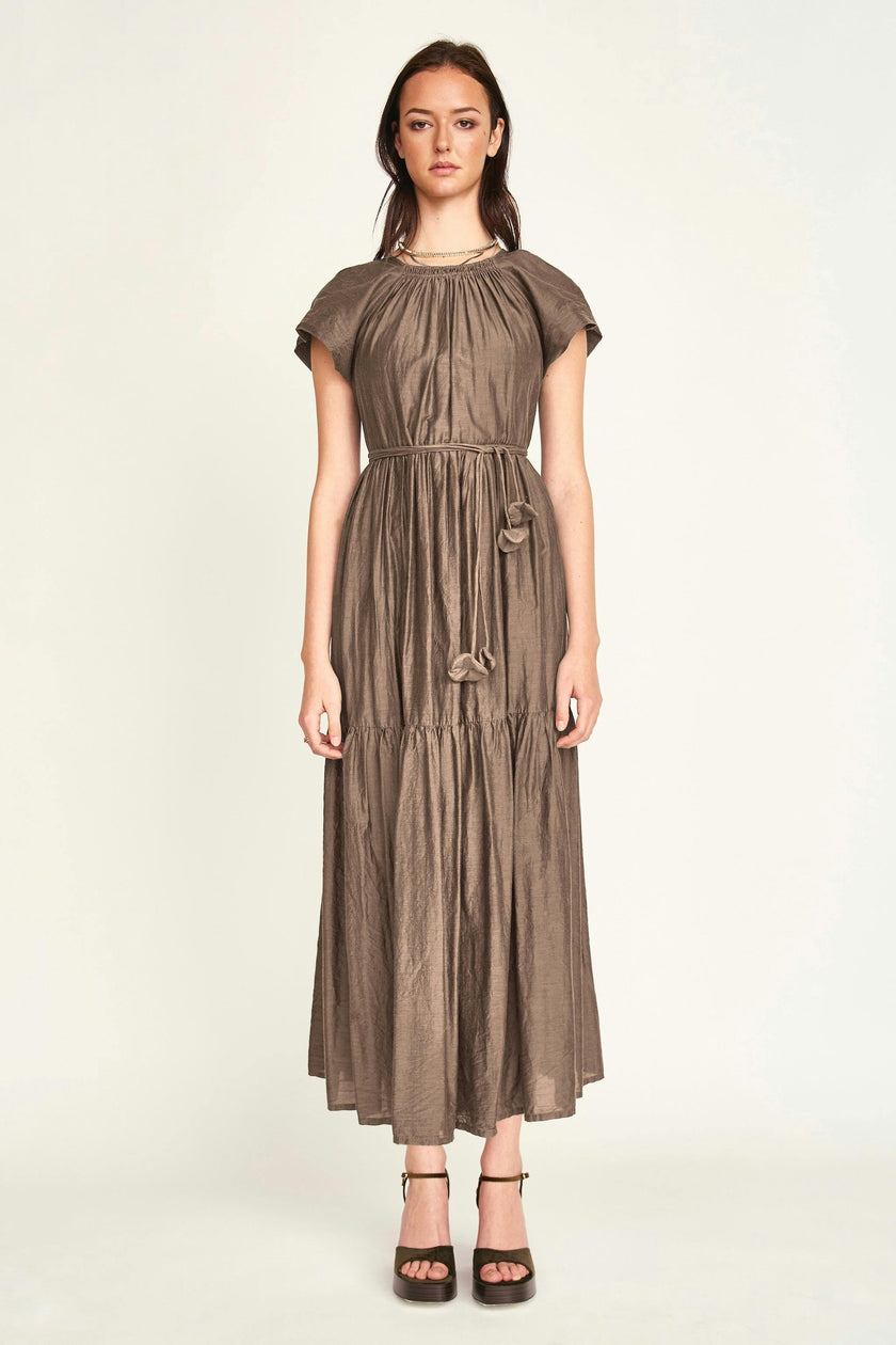 Vienna Maxi Dress in Walnut