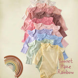 ASHLEY 10-Pack Long Sleeve Ruffle Bodysuits