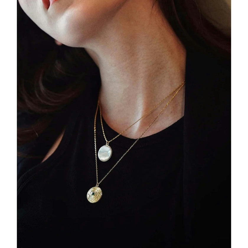 Compass Layered Necklace Set