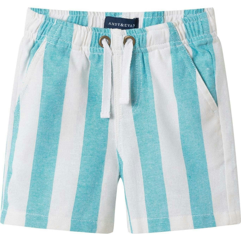 Infant Boys Airy Oxford Set | Green Stripe
