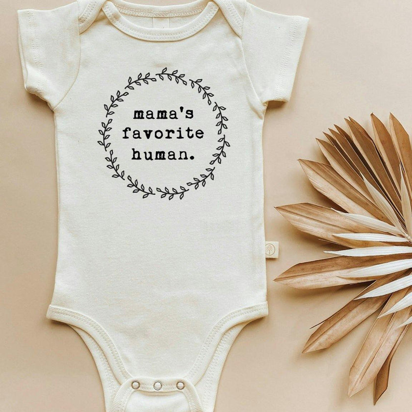 Mama's Favorite Human Organic Baby Bodysuit