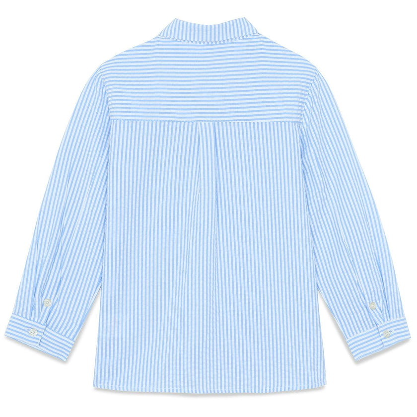 TARTINE ET CHOCOLAT Azure Stripes Collared Shirt