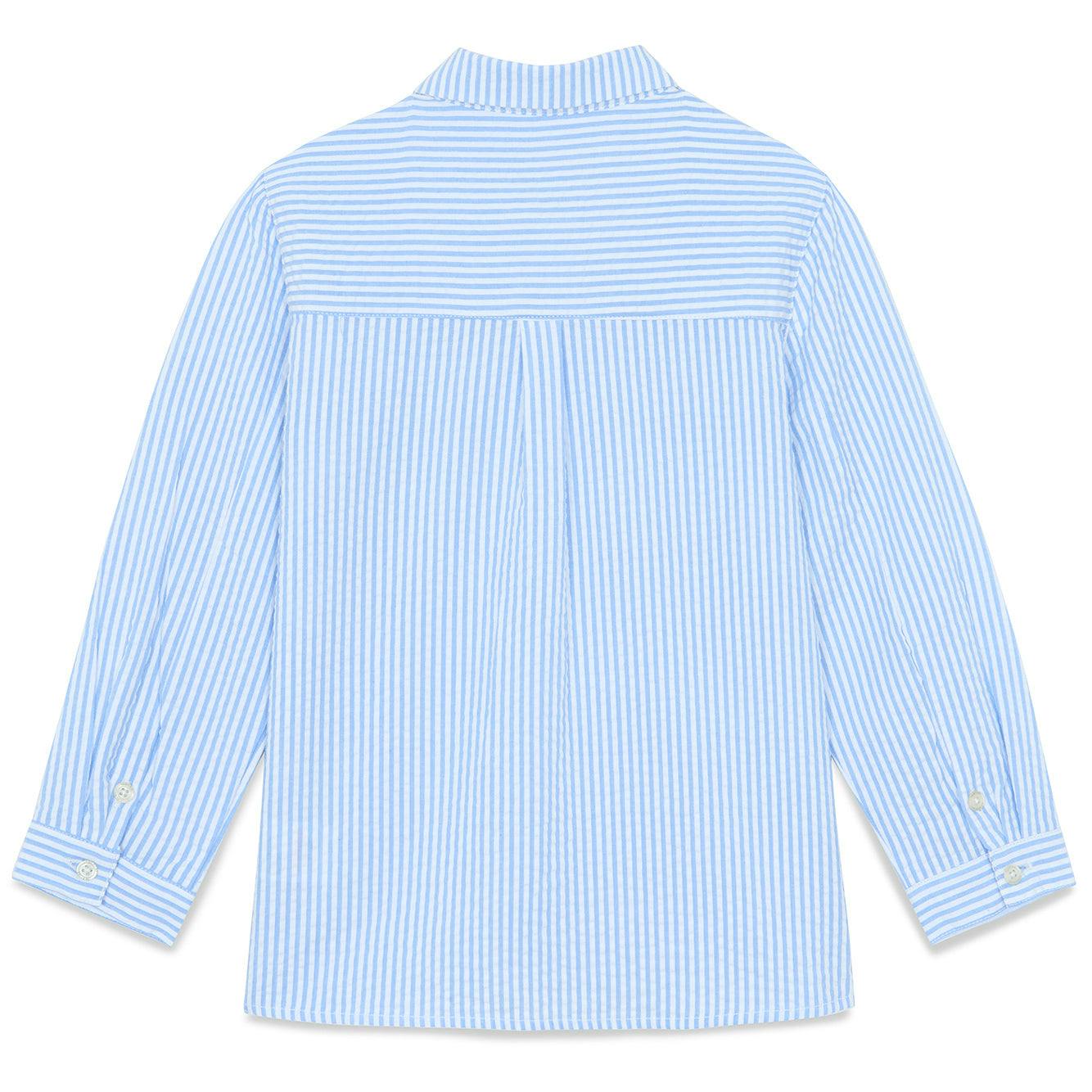 TARTINE ET CHOCOLAT Azure Stripes Collared Shirt