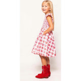 Mini Kylie Dress in Rouge Lattice Floral