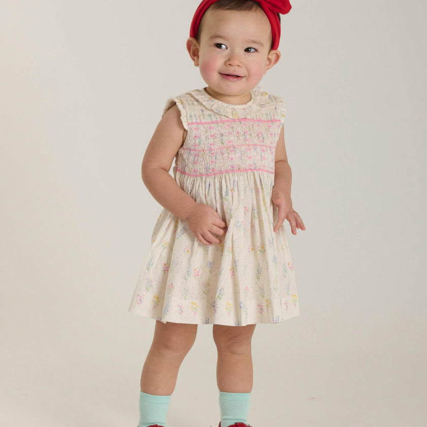 Hand-Smocked Baby Dress - Keilani