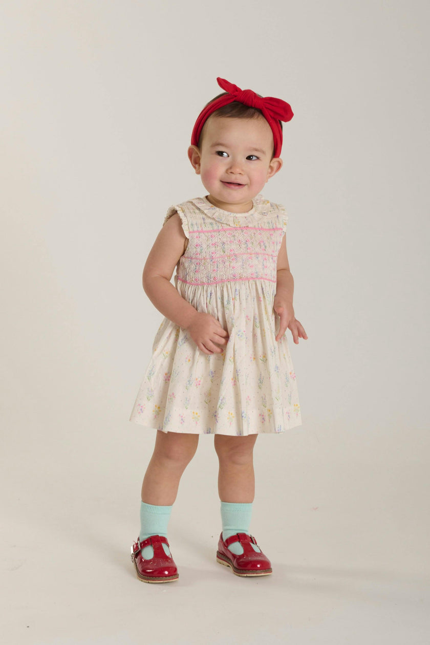 Hand-Smocked Baby Dress - Keilani