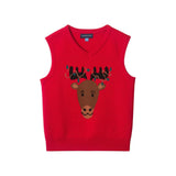 Kids Sweater Vest & Pant Set | Holiday Reindeer