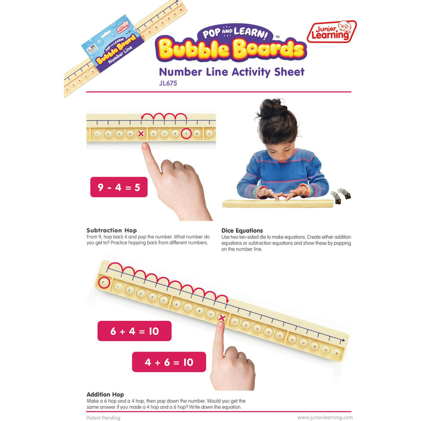 Number Line Bubble Board