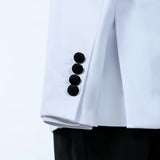White Moustache Shawl Lapel Tuxedo Set