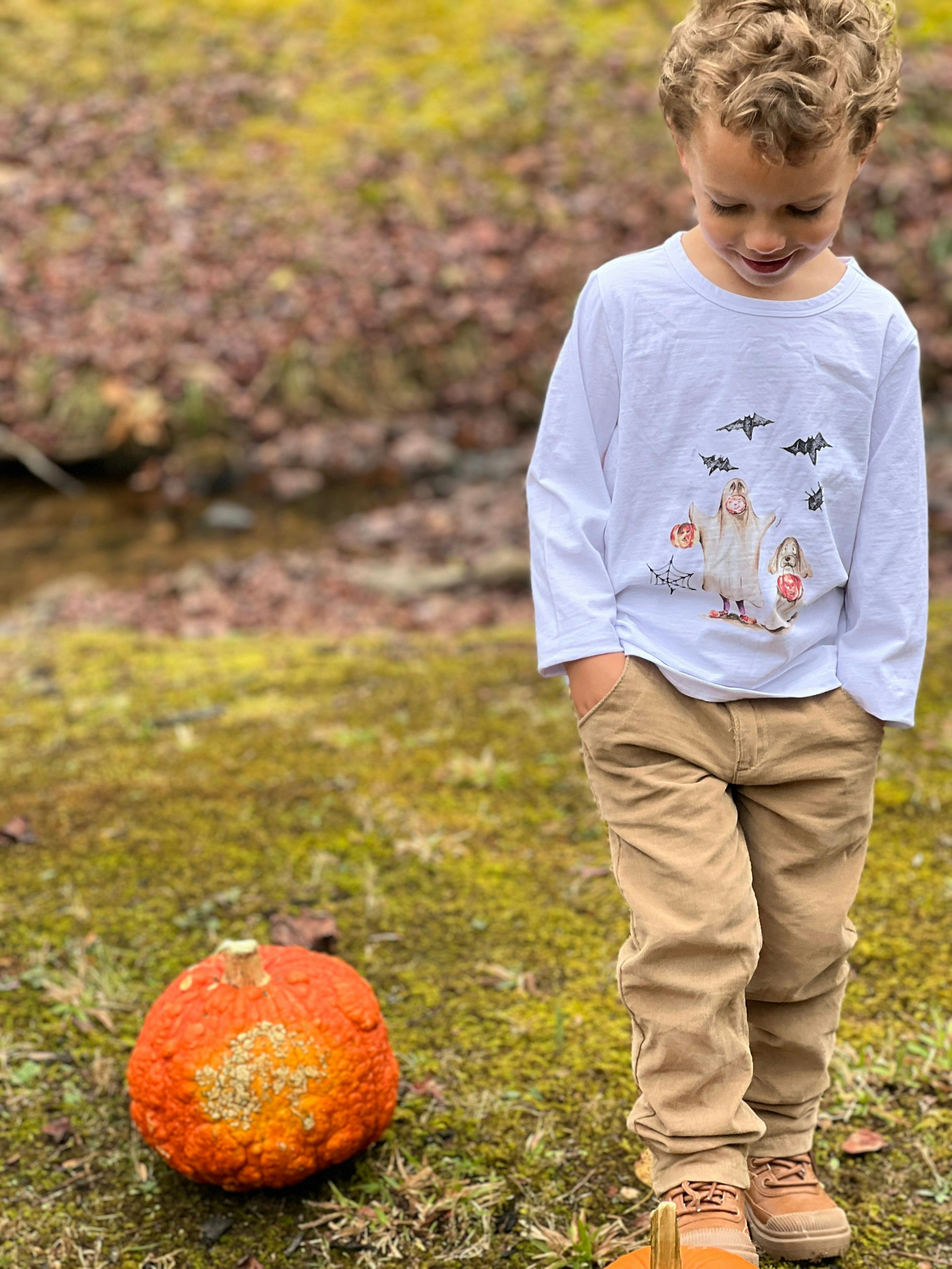 CHEROKEE Raglan Printed Tee White Henry Ghost
