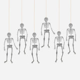 Glitter Jointed Skeleton Decorations